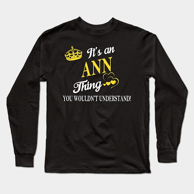 ANN Long Sleeve T-Shirt by Gennieda49